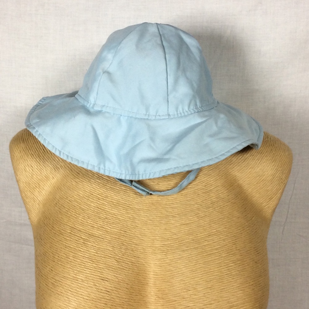 Wee Wave Blue Baby Sun Hat, Sz 6-10 months